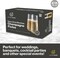 JumblWare 24 9-oz. Stemless Disposable Plastic Champagne Flutes, Clear